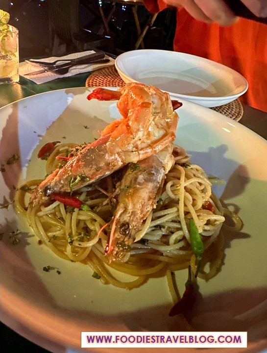 Seafood Aglio Olio, Gusto Food & Wine, Kota Kinabalu