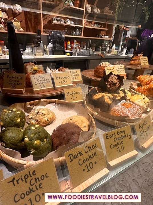 rows of pastries
