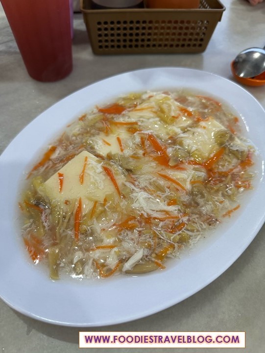 Tofu with Crab Meat at Chef Tam Restaurant, Sandakan