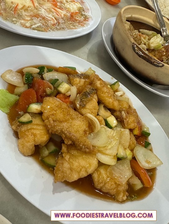 Sweet and Sour Fish at Chef Tam Restaurant, Sandakan