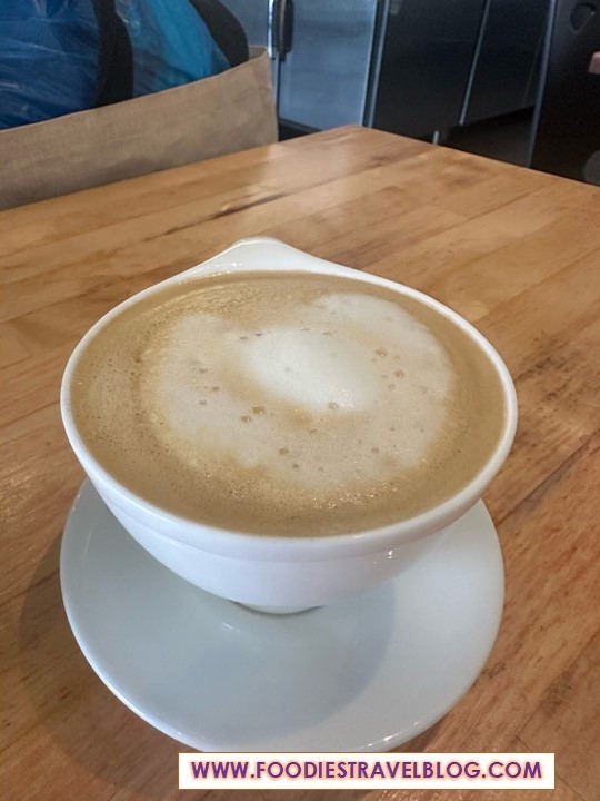 Hot Latte at Grub by Ahong & Friends