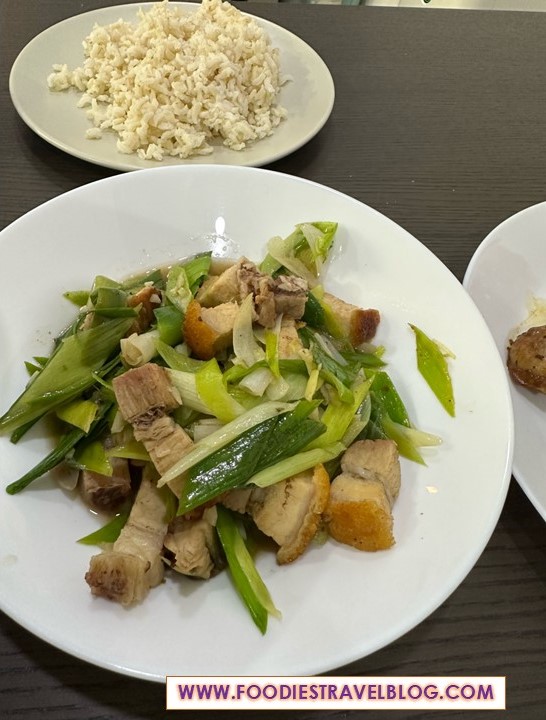 Stir-Fry Leek with Roast Pork #Homeomakase