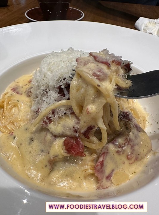 Spaghetti Carbonara at Kenny Hills Bakers