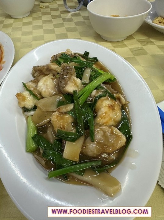 Ginger Spring Onion Fish Slices at Kuang Fong Restaurant, Klang