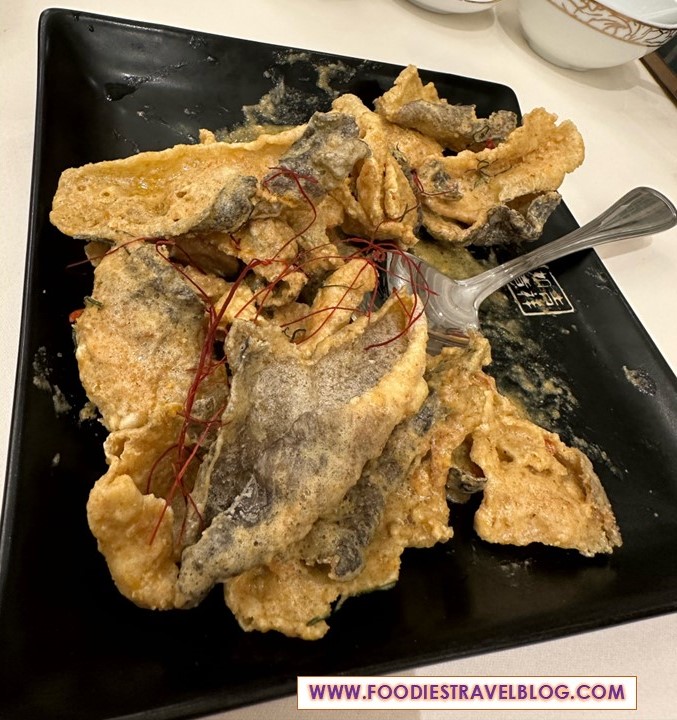 Salted Egg Fish Skin at Lai Po Heen, Mandarin Oriental, Kuala Lumpur