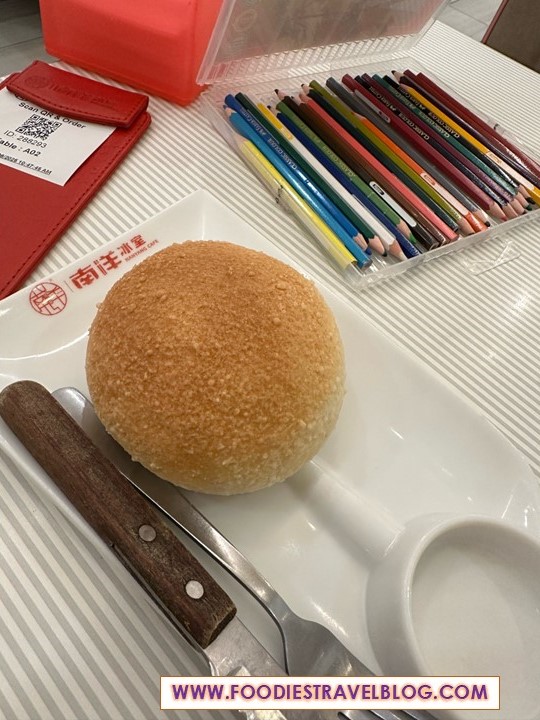 Taro and Cream Cheese Bun at Nanyang Cafe, Pavilion Bukit Jalil