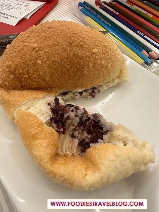 Taro and Cream Cheese Bun at Nanyang Cafe, Pavilion Bukit Jalil
