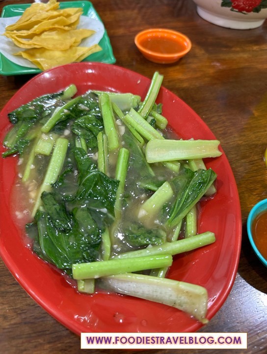 Vegetables in Big Three Fish Noodles, Sandakan