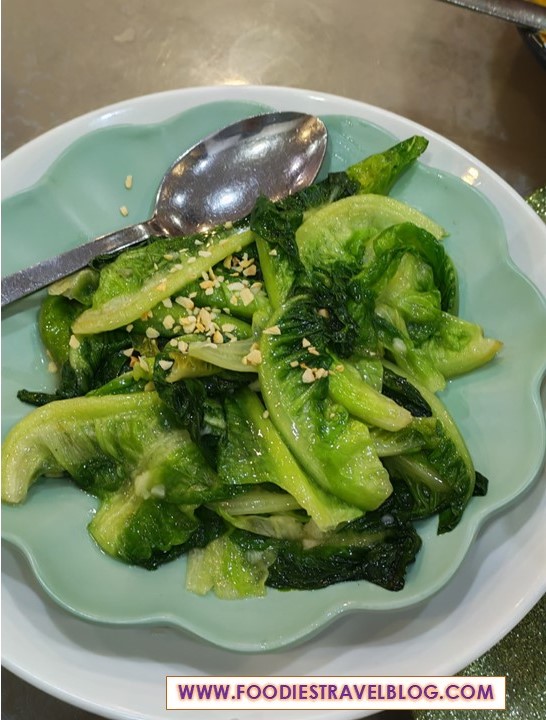 Stir-Fried Vegetables at Ocean King Restaurant, Sandakan