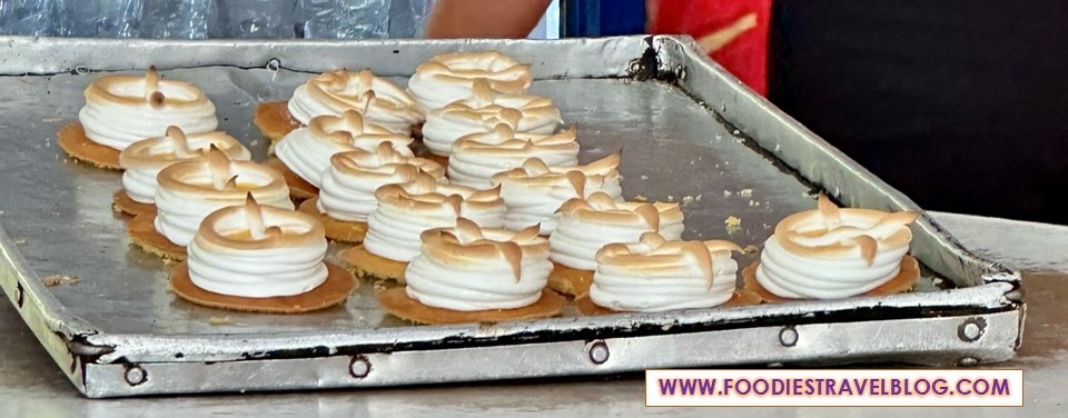 UFO tart at Kedai Kopi Gold Crown, Sandakan