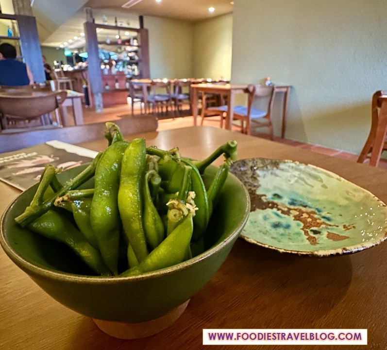Shoyu Brined Edamame in Tobon Izakaya, PJ
